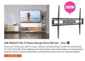 One Product - Flat Tv Mount (xlarge) 60 To 100-inch offers at $153.4 in Chrisco