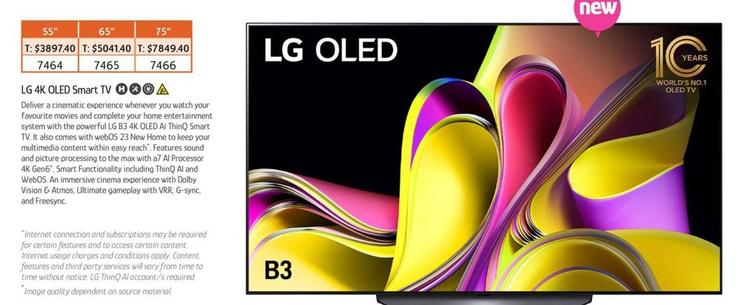 Lg - 4k Oled Smart Tv offers at $3897.4 in Chrisco