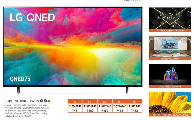 Lg - Qned 4k Uhd Led Smart Tv offers at $1401.4 in Chrisco