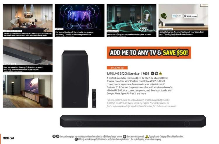 Soundbar offers at $1097.2 in Chrisco