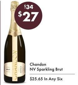 Chandon - Nv Sparkling Brut offers at $27 in Vintage Cellars