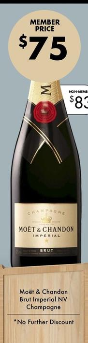 Moët & Chandon - Brut Imperial Nv Champagne offers at $75 in Vintage Cellars