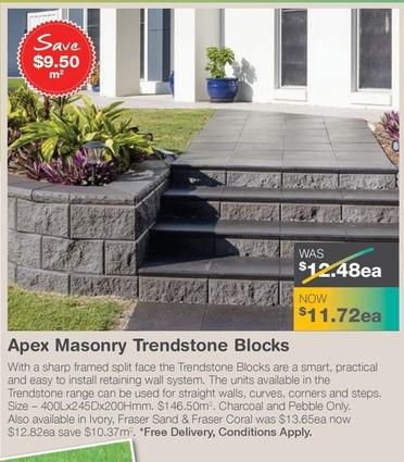 Apex Masonry Trendstone Blocks offers at $11.72 in Nuway
