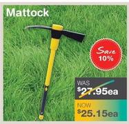 Mattock offers at $25.15 in Nuway