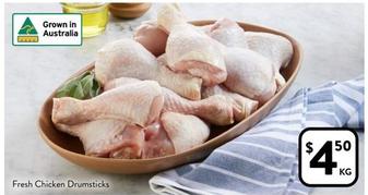 Fresh Chicken Drumsticks offers at $4.5 in Foodworks