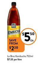 Lo Bros - Kombucha 750ml offers at $5.5 in Foodworks