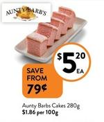 Aunty Barbs - Cakes 280g offers at $5.2 in Foodworks