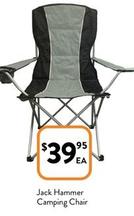 Jack Hammer - Camping Chair offers at $39.95 in Foodworks
