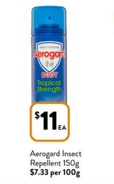 Aerogard - Insect Repellent 150g offers at $11 in Foodworks