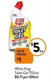 White King - Toilet Gel 700ml offers at $5 in Foodworks