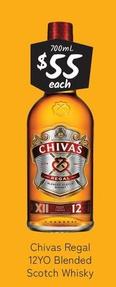 Chivas Regal - 12yo Blended Scotch Whisky offers at $55 in Cellarbrations