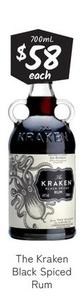 The Kraken - Black Spiced Rum offers at $58 in Cellarbrations