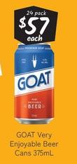Goat - Very Enjoyable Beer Cans 375mL offers at $58 in Cellarbrations