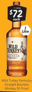 Wild Turkey - Kentucky Straight Bourbon Whiskey 81 Proof offers at $72 in Cellarbrations