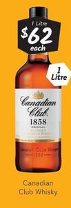 Canadian Club - Whisky offers at $62 in Cellarbrations