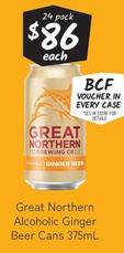 Great Northern - Alcoholic Ginger Beer Cans 375ml offers at $86 in Cellarbrations