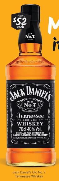 Jack Daniels - Old No. 7 Tennessee Whiskey offers at $52 in Cellarbrations