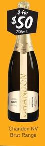 Chandon - Nv Brut Range offers at $50 in Cellarbrations