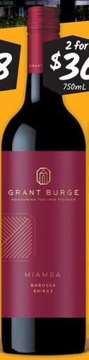 Grant Burge - Vineyard Range offers at $36 in Cellarbrations