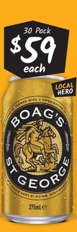 Boag’s - St George Block Cans 375mL offers at $59 in Cellarbrations