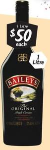 Baileys - Original Irish Cream offers at $50 in Cellarbrations
