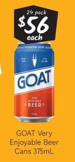 Goat - Very Enjoyable Beer Cans 375ml offers at $56 in Cellarbrations