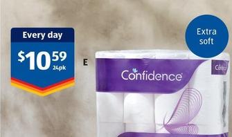 Confidence - Toilet Tissue 3ply 24pk offers at $10.59 in ALDI