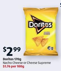 Doritos - 170g offers at $2.99 in ALDI