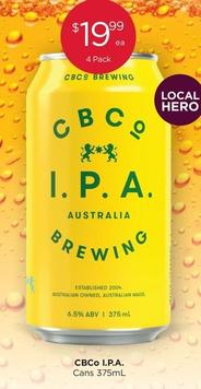 Cbco - I.p.a. Cans 375mL offers at $19.99 in Porters