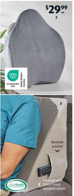 Back Support Cushion Or Wedge Pillow offers at $29.99 in ALDI