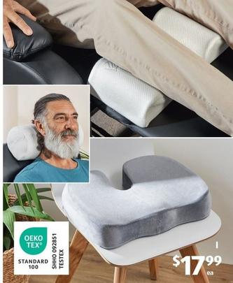 Memory Foam Support Cushions offers at $17.99 in ALDI
