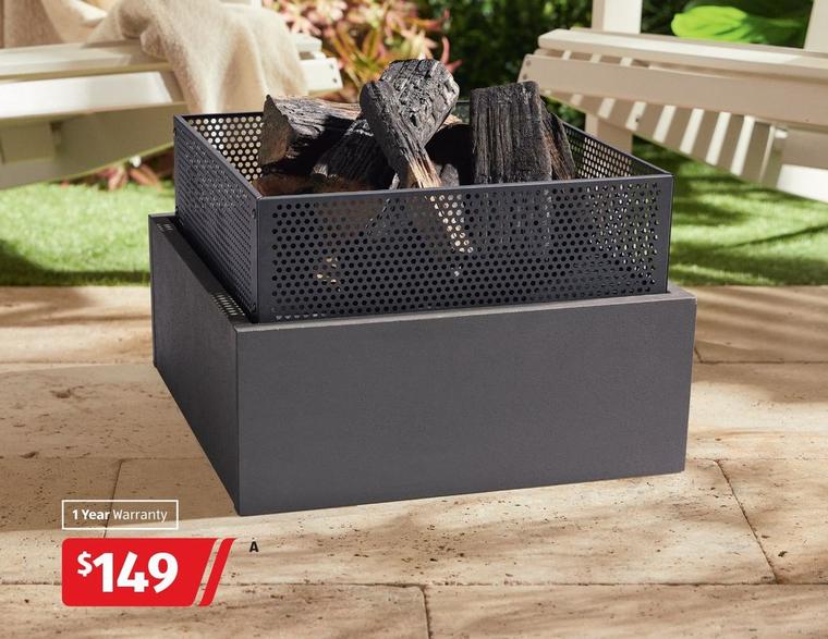 Cement Look Fire Pit offers at $149 in ALDI