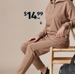 Women’s Sweat Pants Or Top offers at $14.99 in ALDI