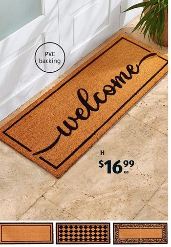 Extra Large Coir Mat offers at $16.99 in ALDI