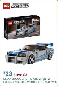 LEGO - Speed Champions 2 Fast 2 Furious Nissan Skyline GT-R (R34)  offers at $23 in Target