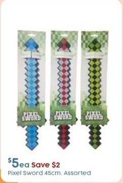 Pixel Sword 45cm Assorted offers at $5 in Target