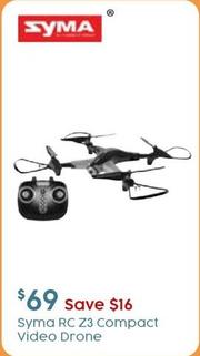 Syma - RC Z3 Compact Video Drone offers at $69 in Target