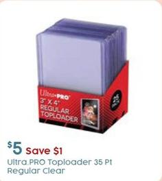 Ultra.PRO - Toploader 35 Pt Regular Clear offers at $5 in Target
