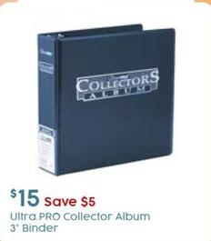 Ultra.PRO - Collector Album 3” Binder offers at $15 in Target