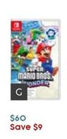 Nintendo - Super Mario Bros Wonder NSW offers at $60 in Target
