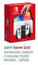 Nintendo - Switch Console OLED Model - White offers at $499 in Target