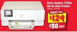 Hp - Envy Inspire 7220e All-In-One Printer offers at $129 in JB Hi Fi