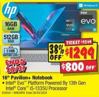 Hp - 16" Pavilion+ Notebook offers at $1299 in JB Hi Fi