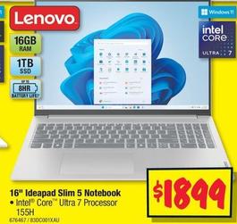 Lenovo - 16" Ideapad Slim 5 Notebook offers at $1899 in JB Hi Fi