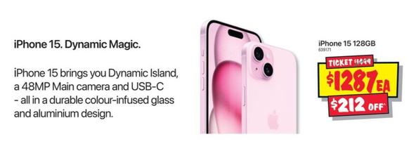 Apple - Iphone 15 Dynamic Magic offers at $1287 in JB Hi Fi