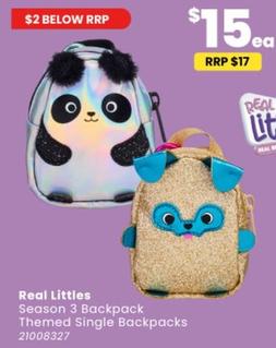 Real Littles - Season 3 Backpack Themed Single Backpacks offers at $15 in Toymate