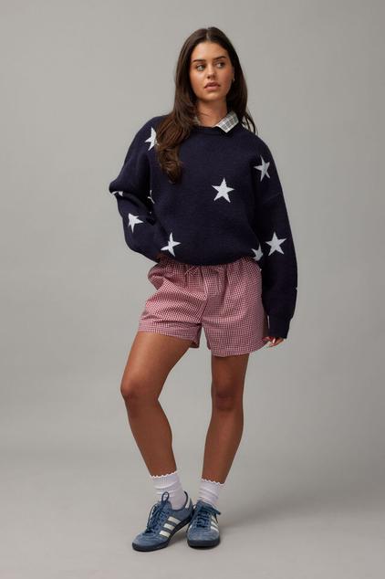 Star Jacquard Knit Crew offers at $69.95 in Factorie
