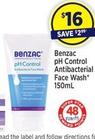 Benzac - Ph Control Antibacterial Face Wash 150mL offers at $16 in Star Discount Chemist
