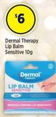 Dermal Therapy - Lip Balm Sensitive 10g offers at $6 in Star Discount Chemist