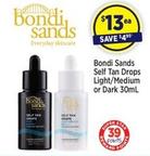 Bondi Sands - Self Tan Drops Light/medium Or Dark 30ml offers at $13 in Star Discount Chemist